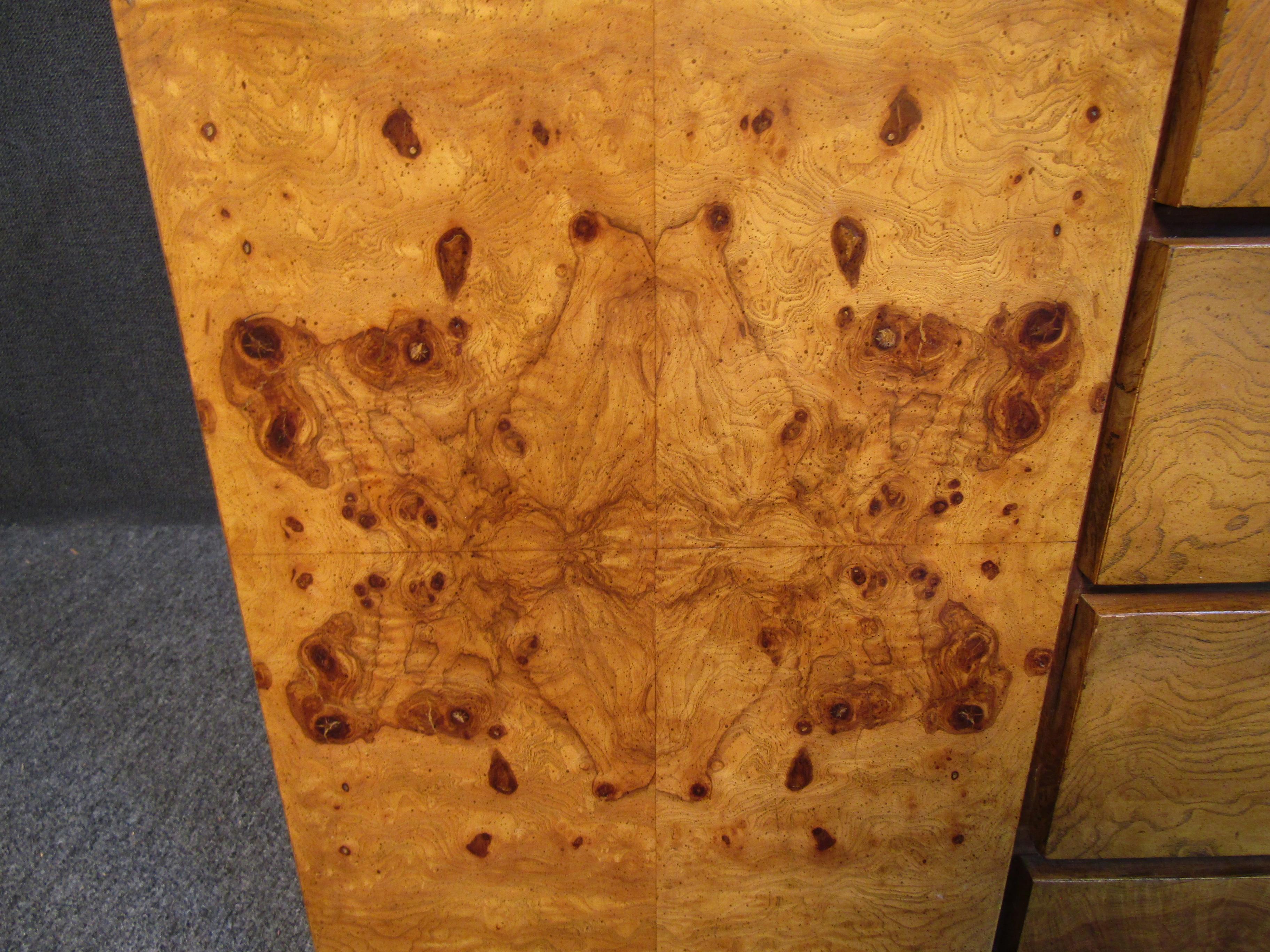 Vintage Burl Credenza in the style of Milo Baughman 7