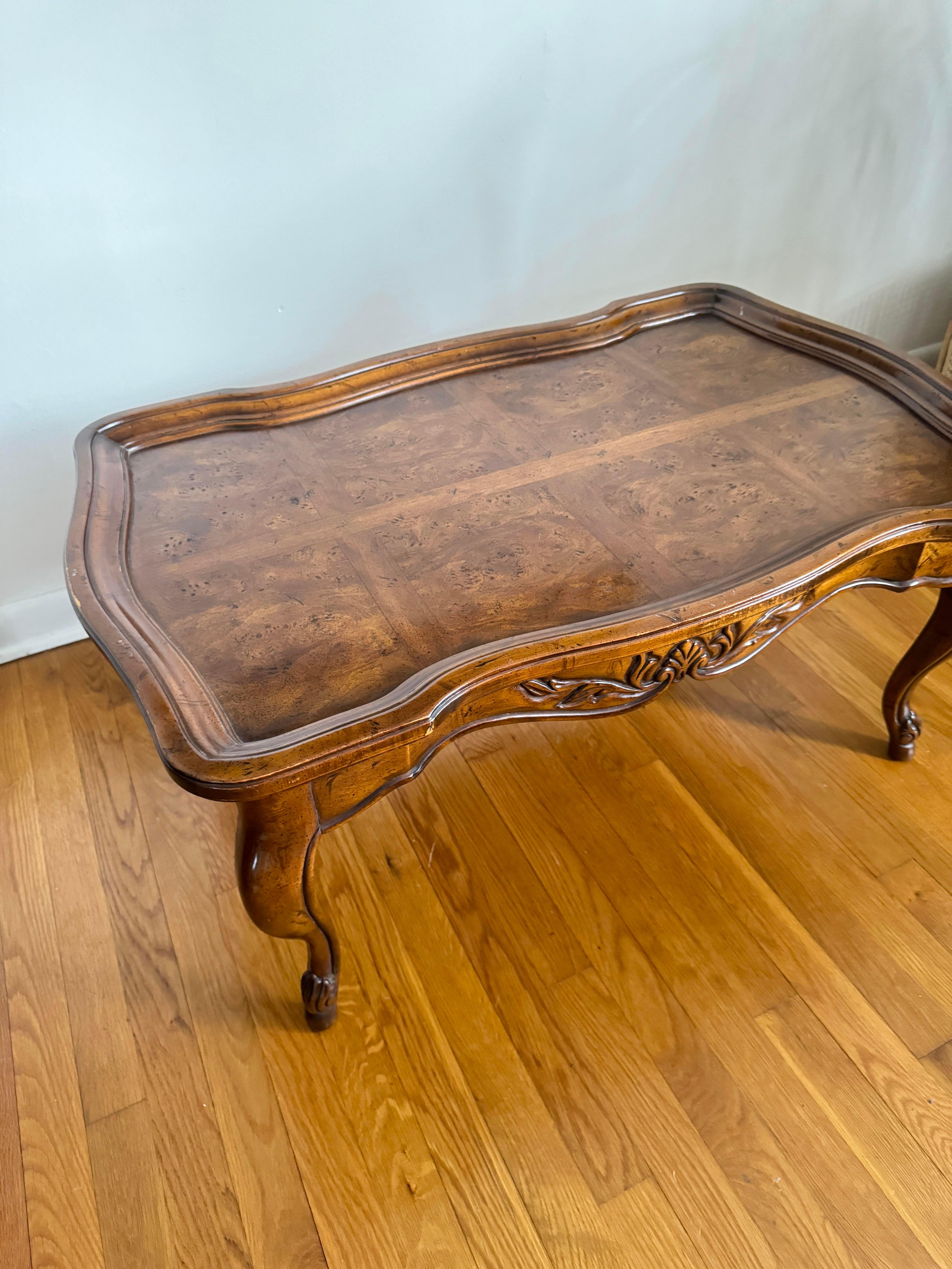 antique french country coffee table