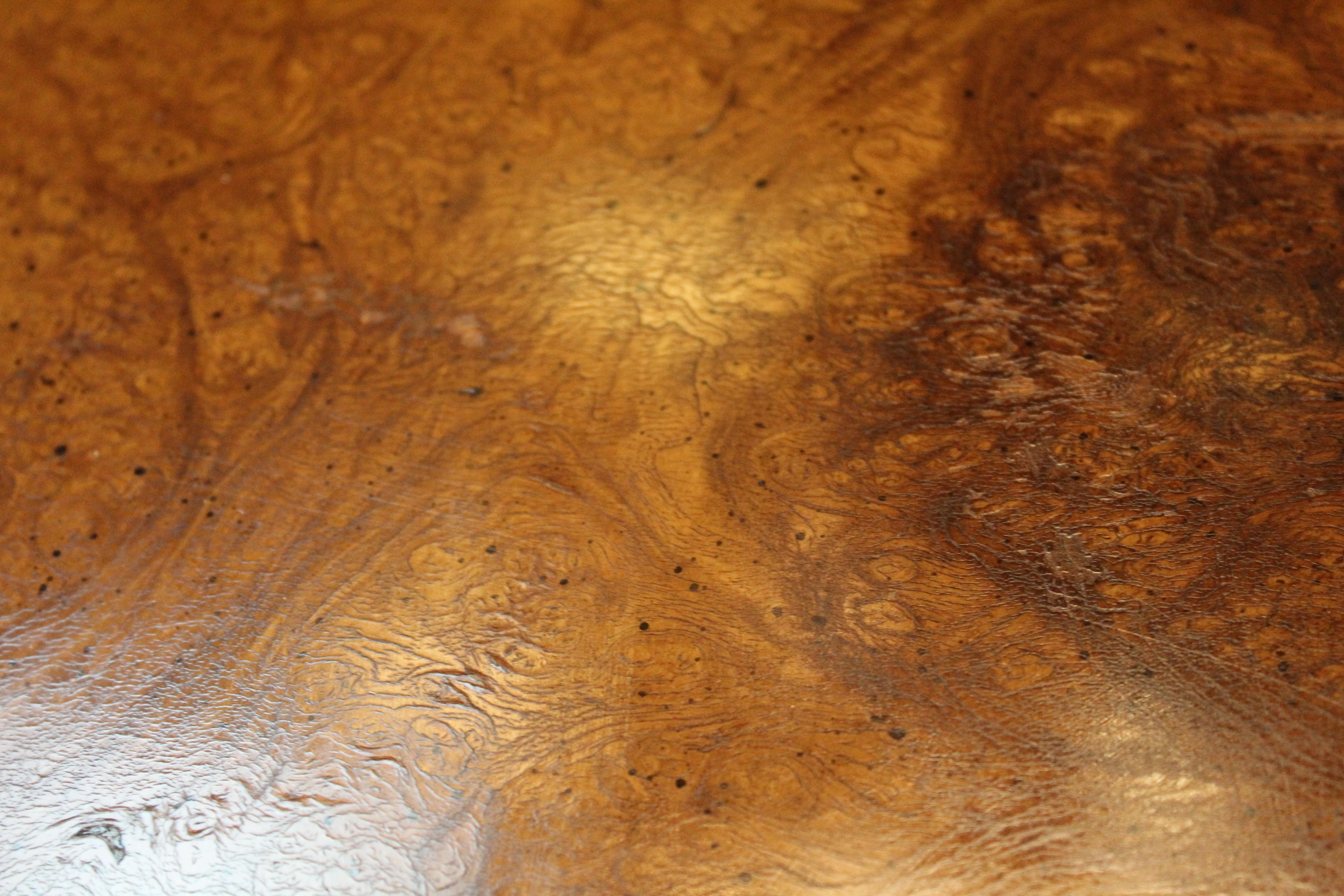 Vintage Burl Top Gilded Hollywood Regency Tables 2