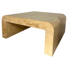 Vintage Burl Waterfall Coffee Table