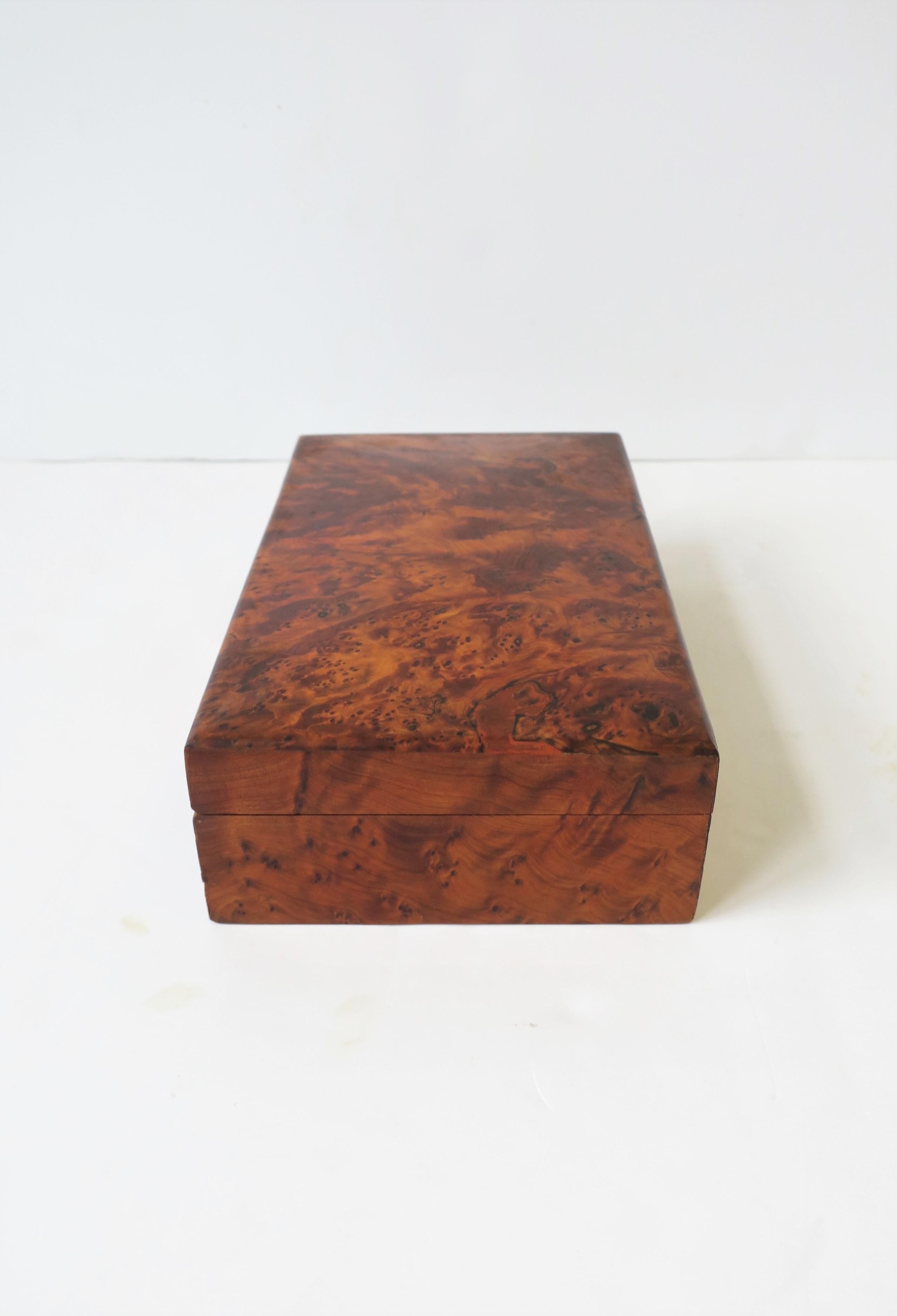 Vintage Burl Wood Box 9