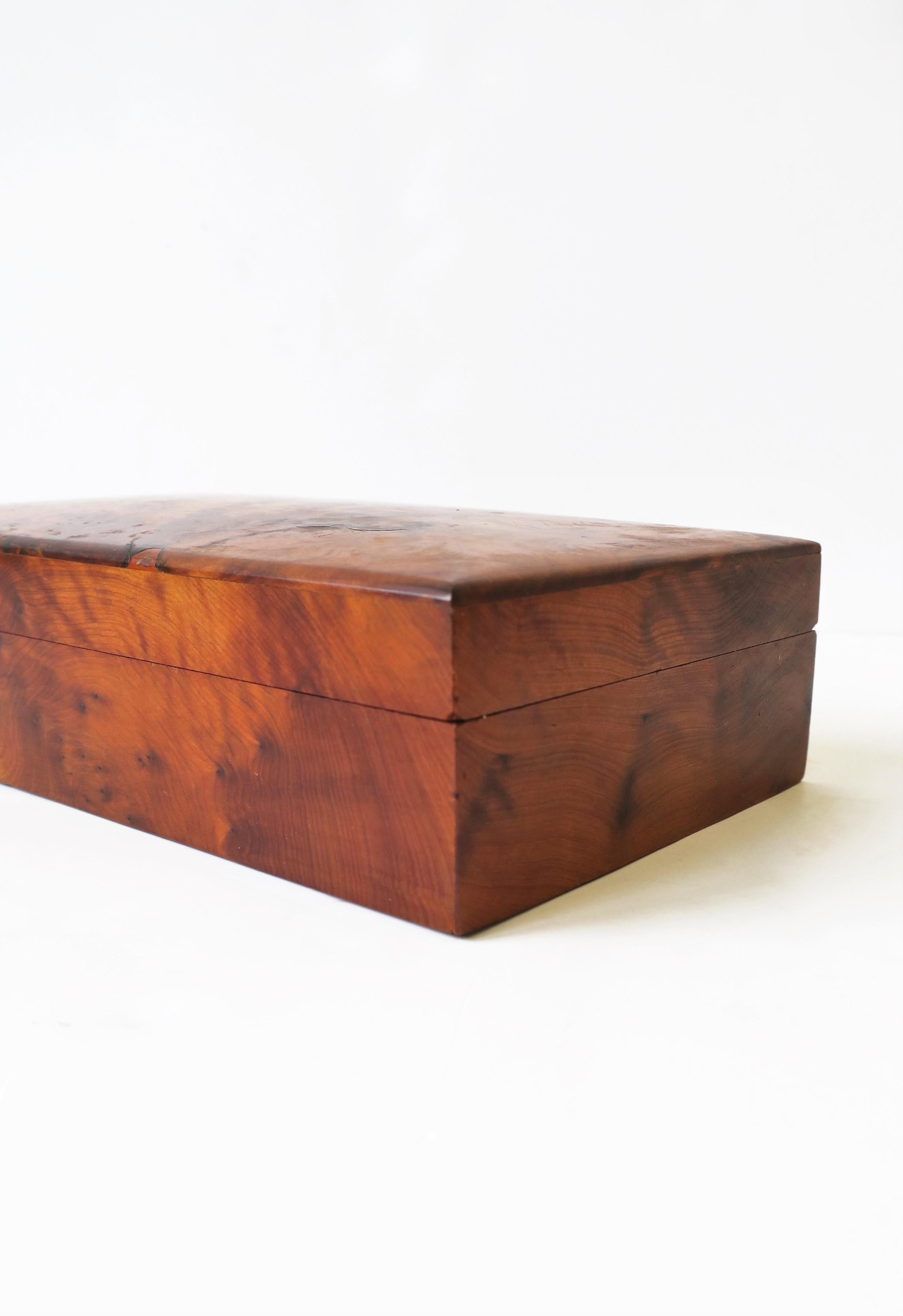 Vintage Burl Wood Box 10