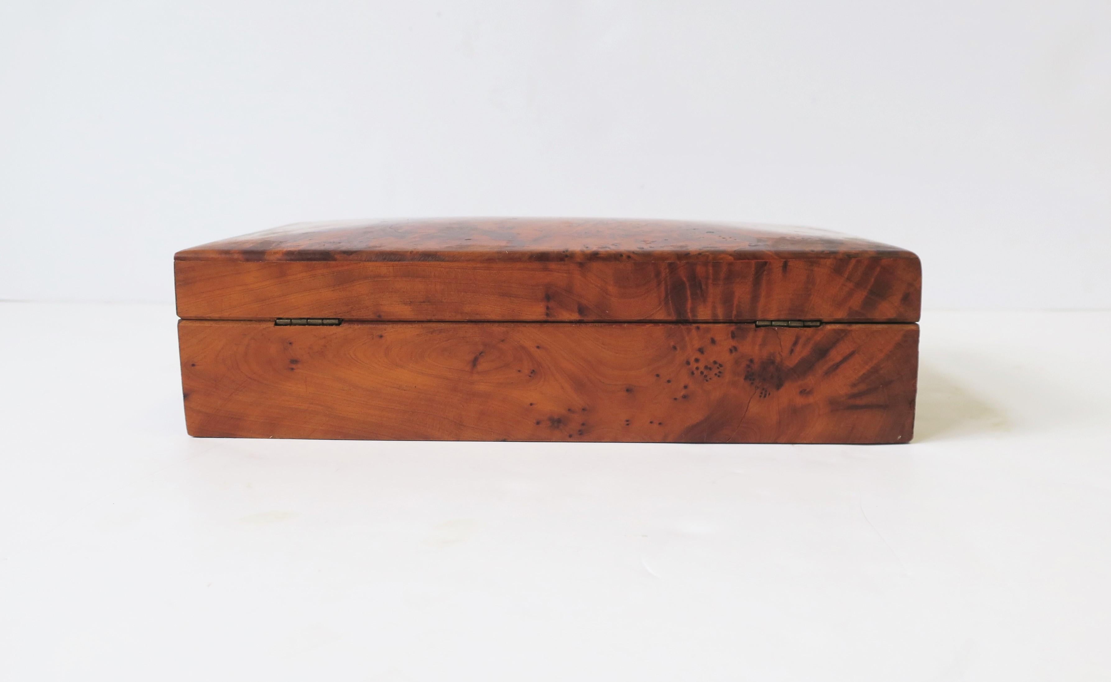 Vintage Burl Wood Box 11