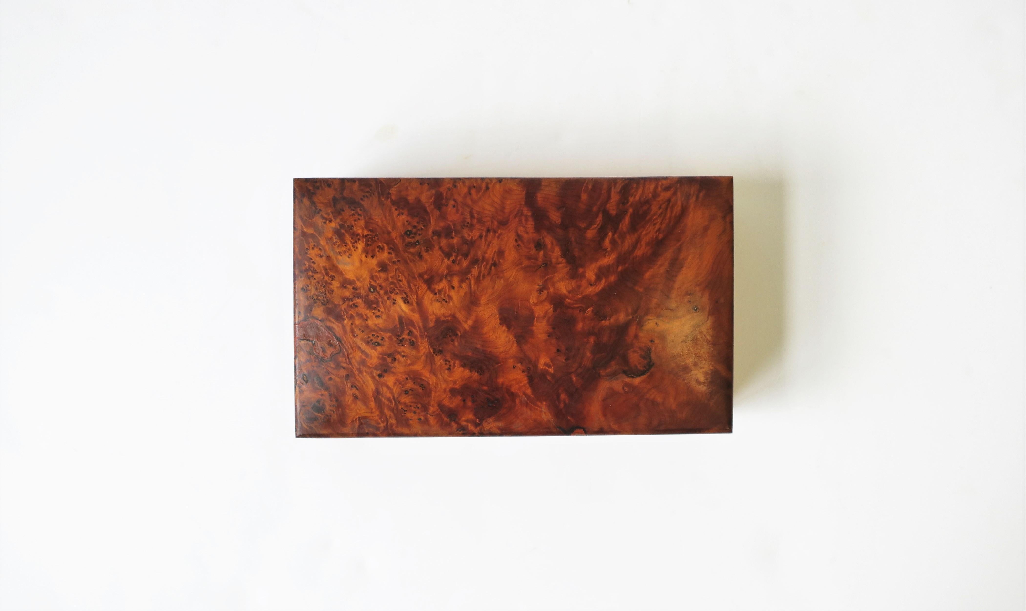 Vintage Burl Wood Box 2