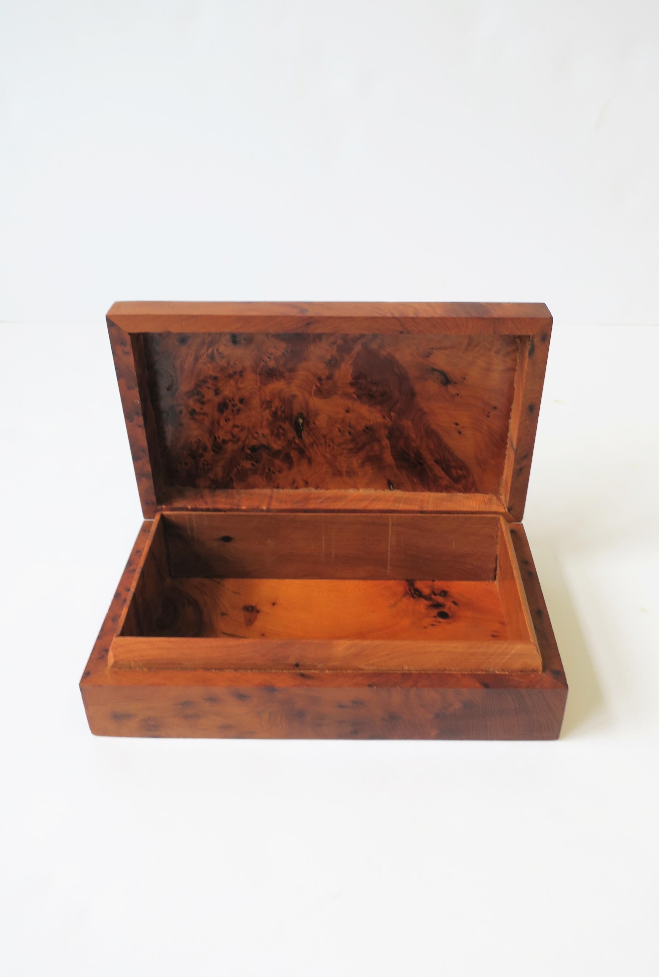 Vintage Burl Wood Box 3