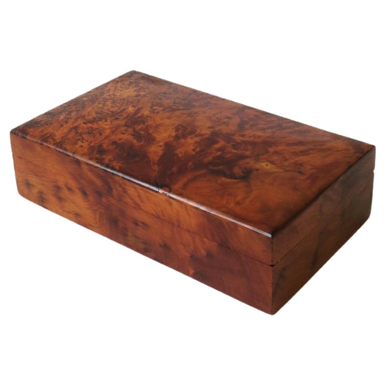 Vintage Burl Wood Box at 1stDibs