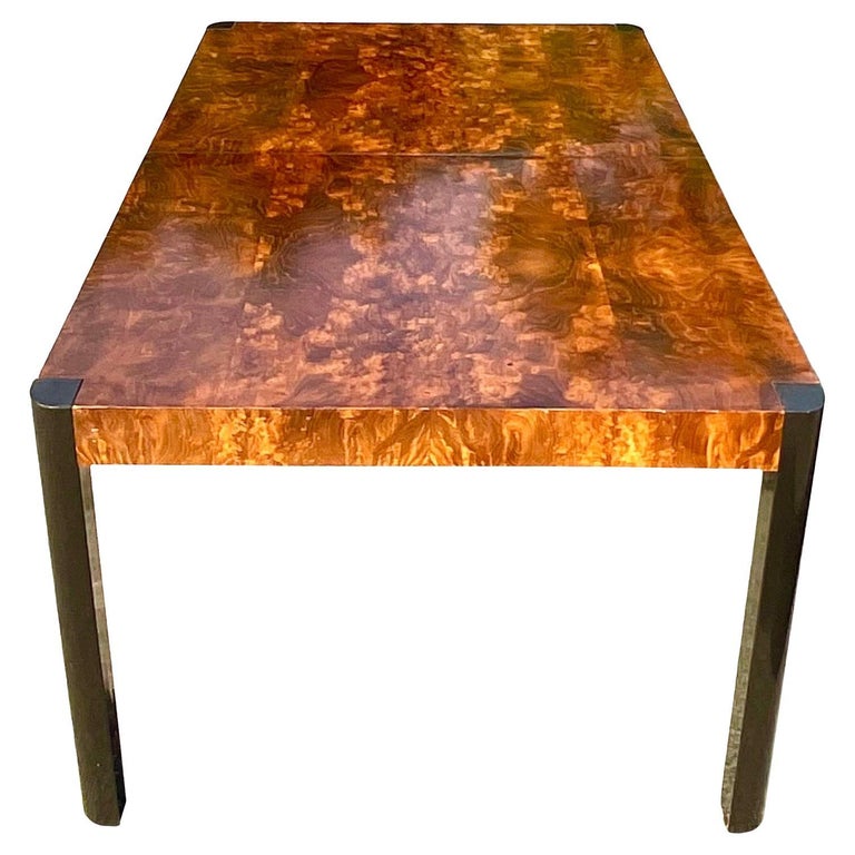 Vintage Burl Wood Century Furniture Dining Table at 1stDibs | vintage burl wood dining table