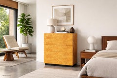 Vintage Burl Wood Chest of Drawers by Arthur Umanoff for Dillingham