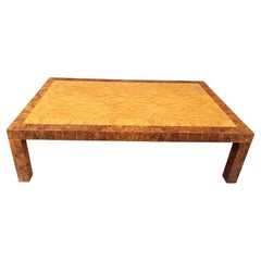 Vintage burl wood coffee table, 1970s