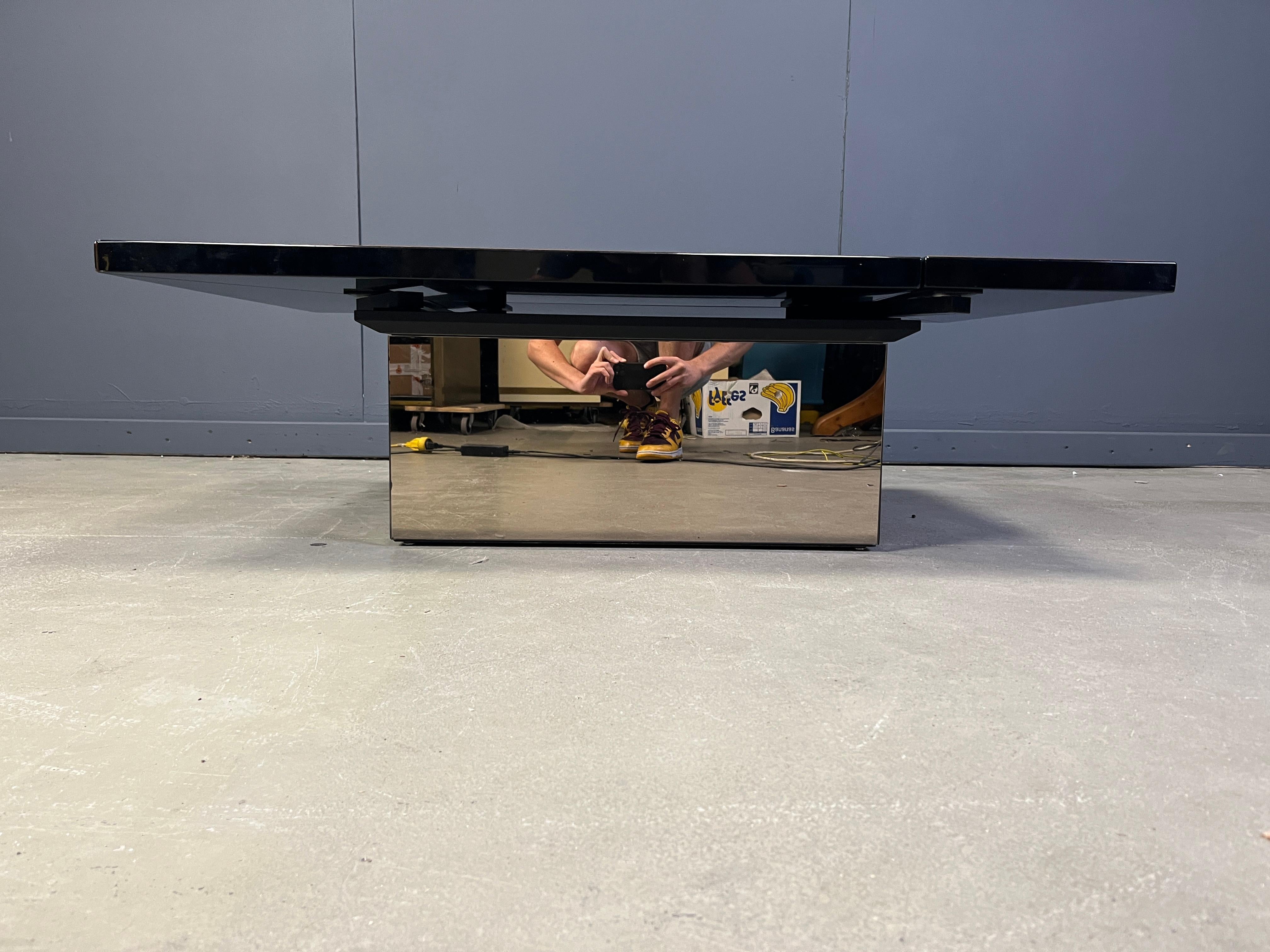Table basse vintage en bois de ronce de Paul Michel, années 1970 en vente 4