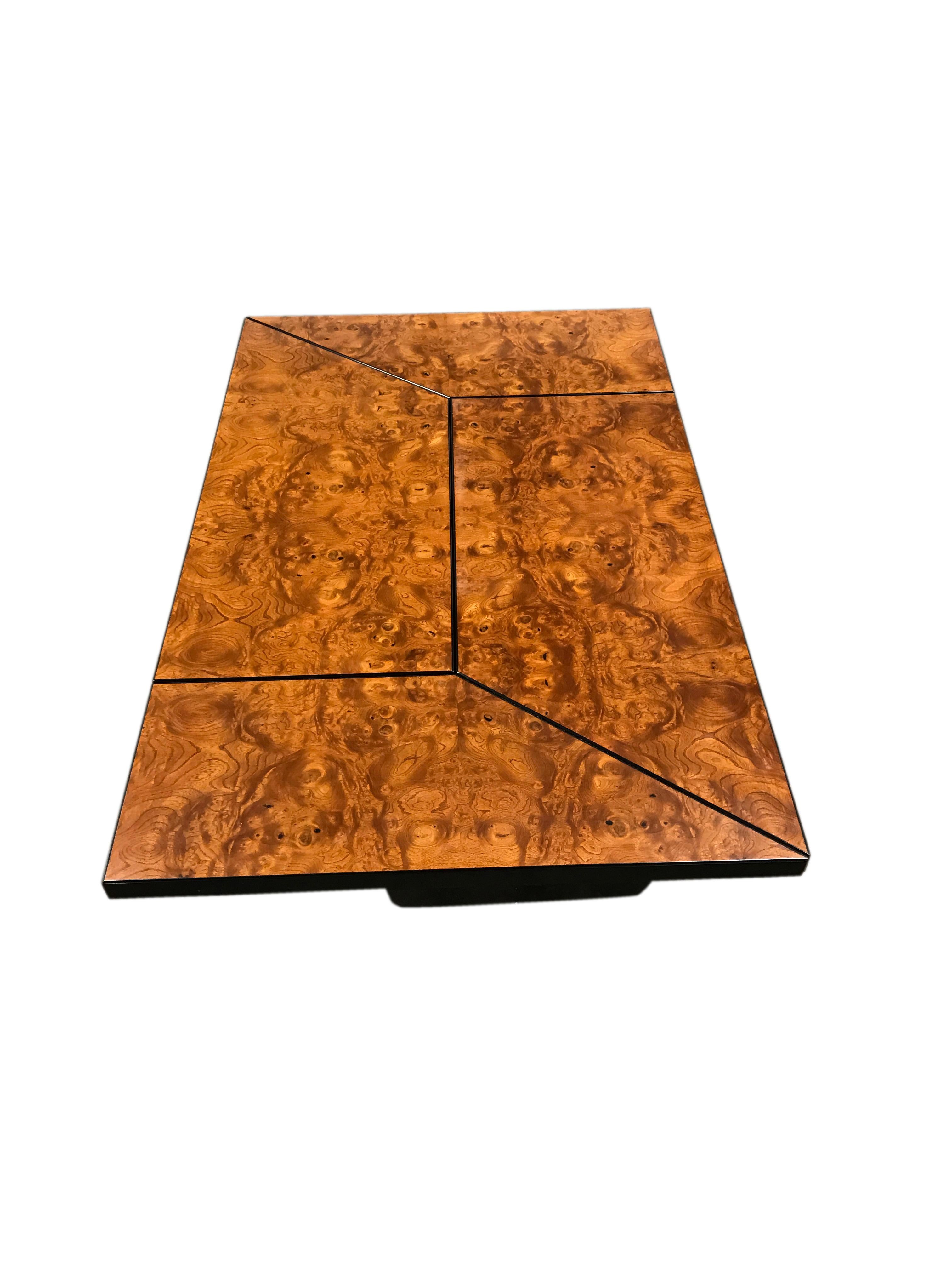 Vintage Burl Wood Coffee Table by Paul Michel, 1970s at 1stDibs