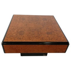 Vintage burl wood coffee table by Paul Michel, 1970s