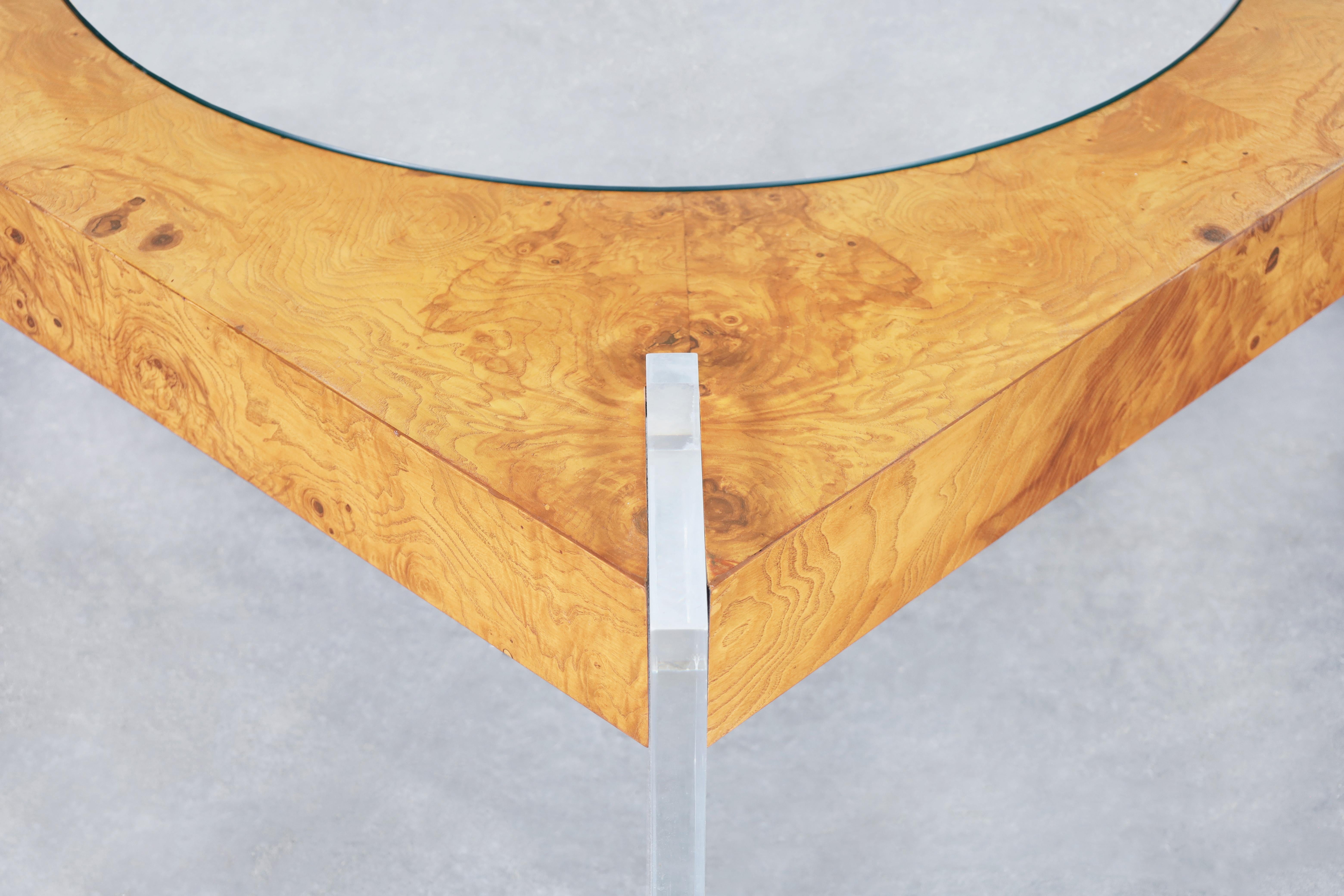 Table basse vintage en broussin de Vladimir Kagan en vente 2