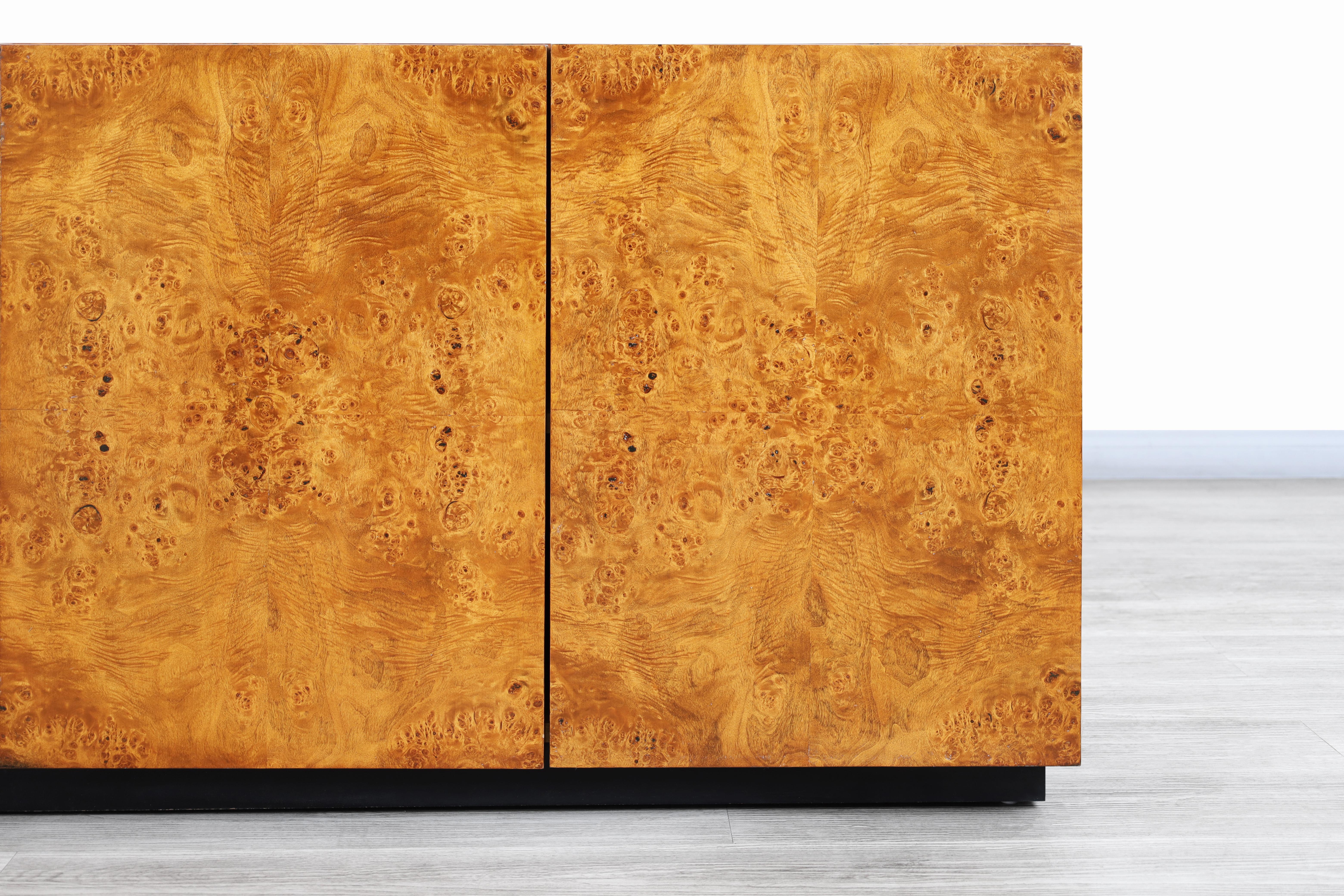 Vintage Burl Wood Credenza by Arthur Umanoff for Dillingham 2