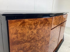 Vintage Burl Wood Credenza by Paul Michel, 1980s