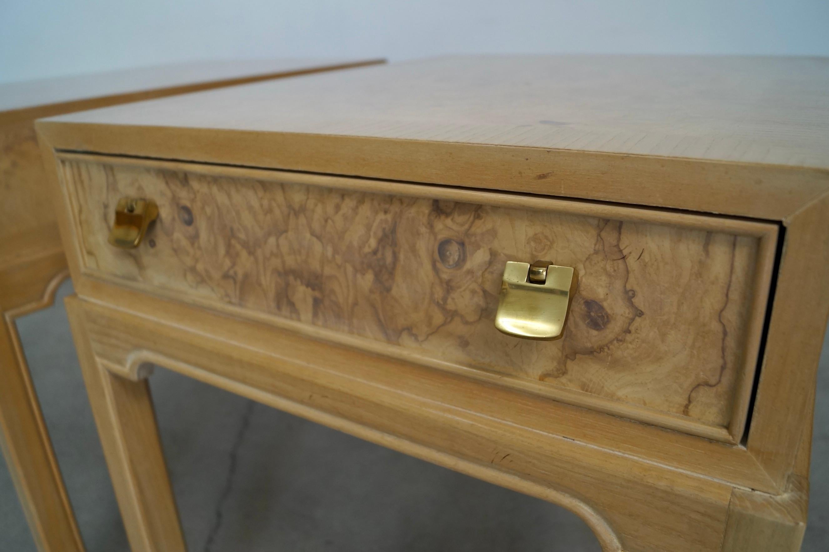 Vintage Burl Wood Drexel End Tables - A Pair For Sale 10