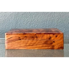 Vintage Burl Wood Lidded Box