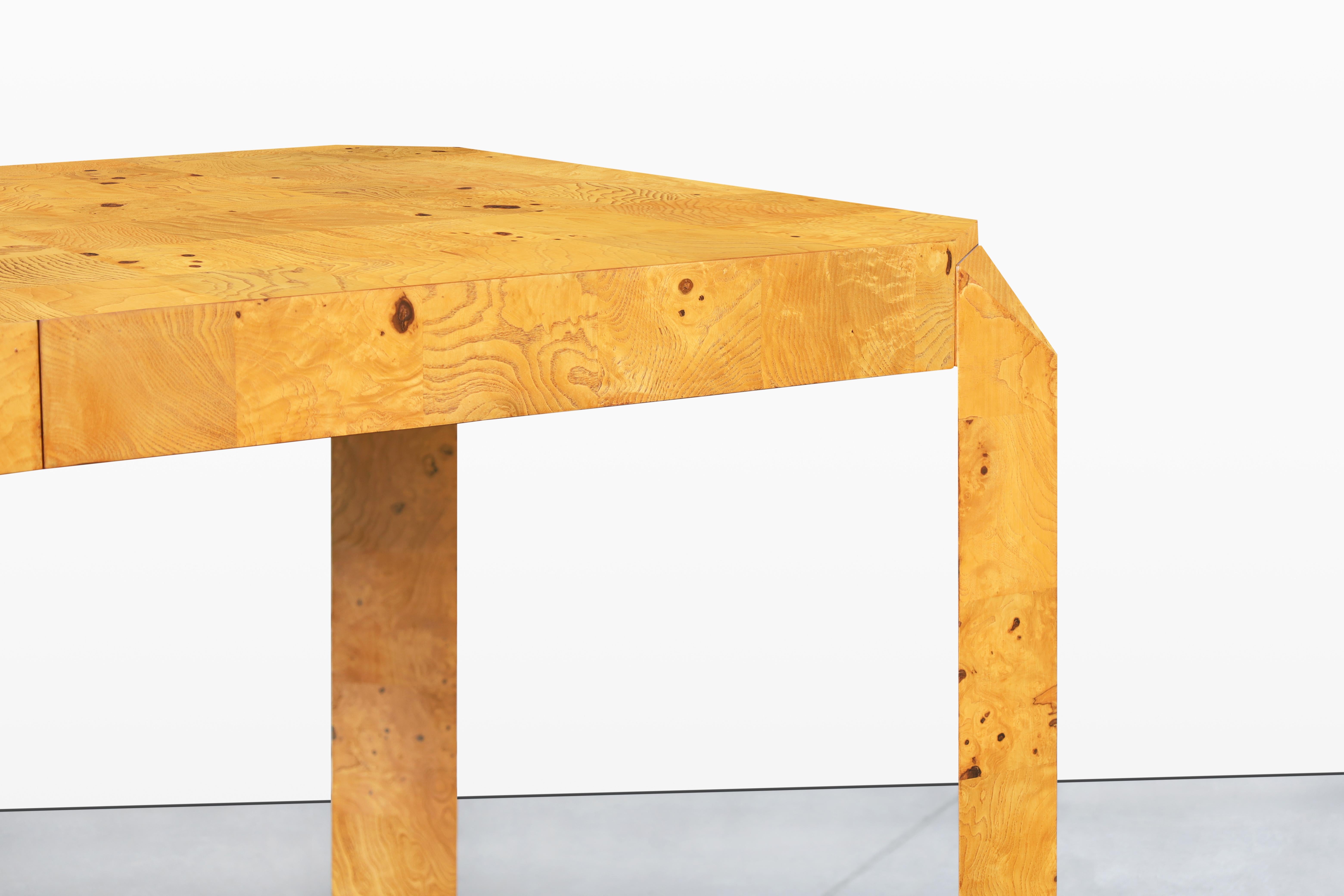 Table de salle à manger Parsons vintage en broussin en vente 3