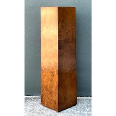 Vintage Burl Wood Pedestal