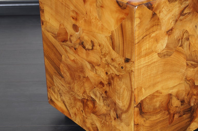 Vintage Burl Wood Side Table by Pace Collection at 1stDibs