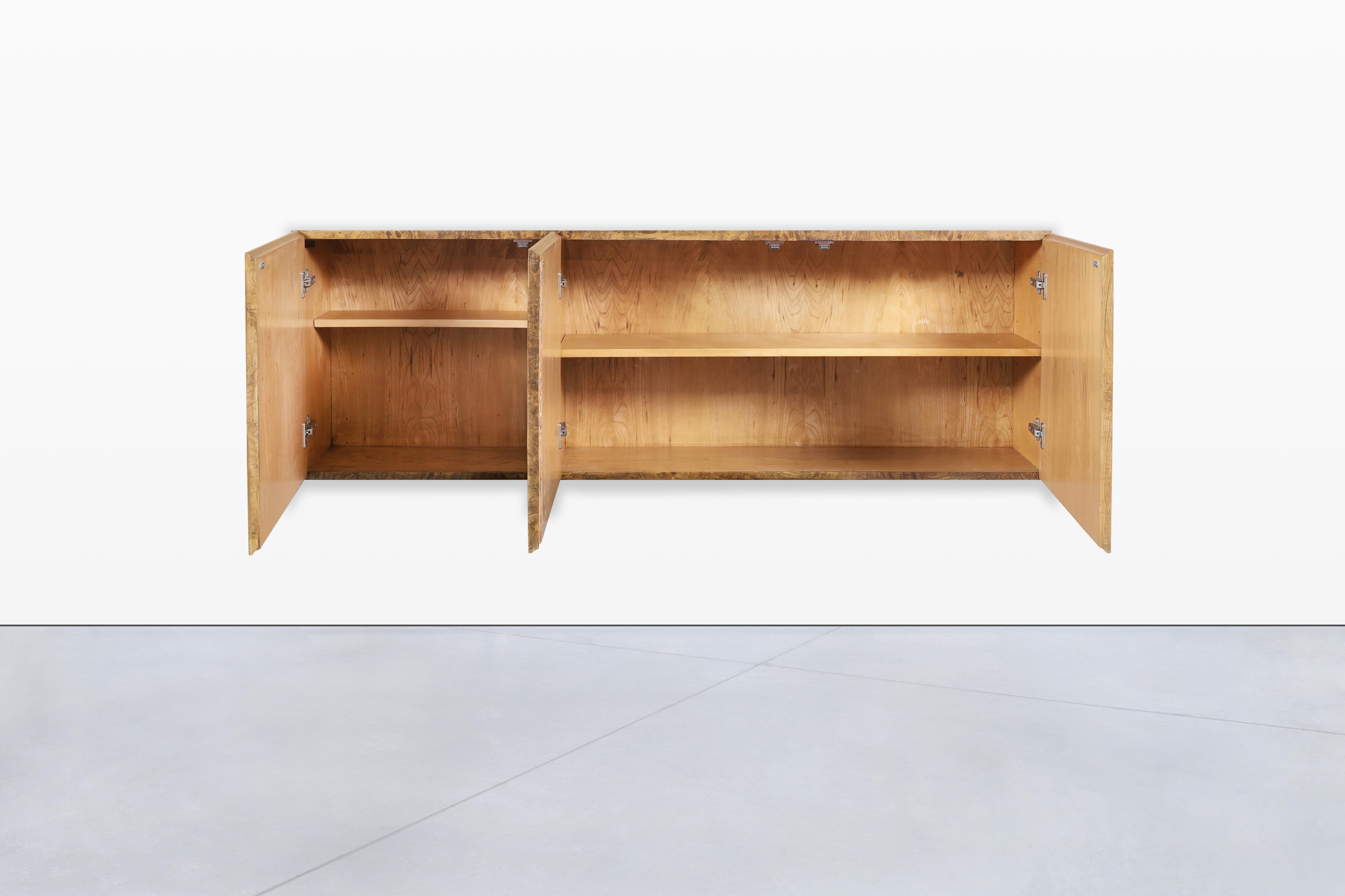 Mid-Century moderno Credenza a muro in Wood Wood d'epoca di Milo Baughman per Thayer Coggin in vendita