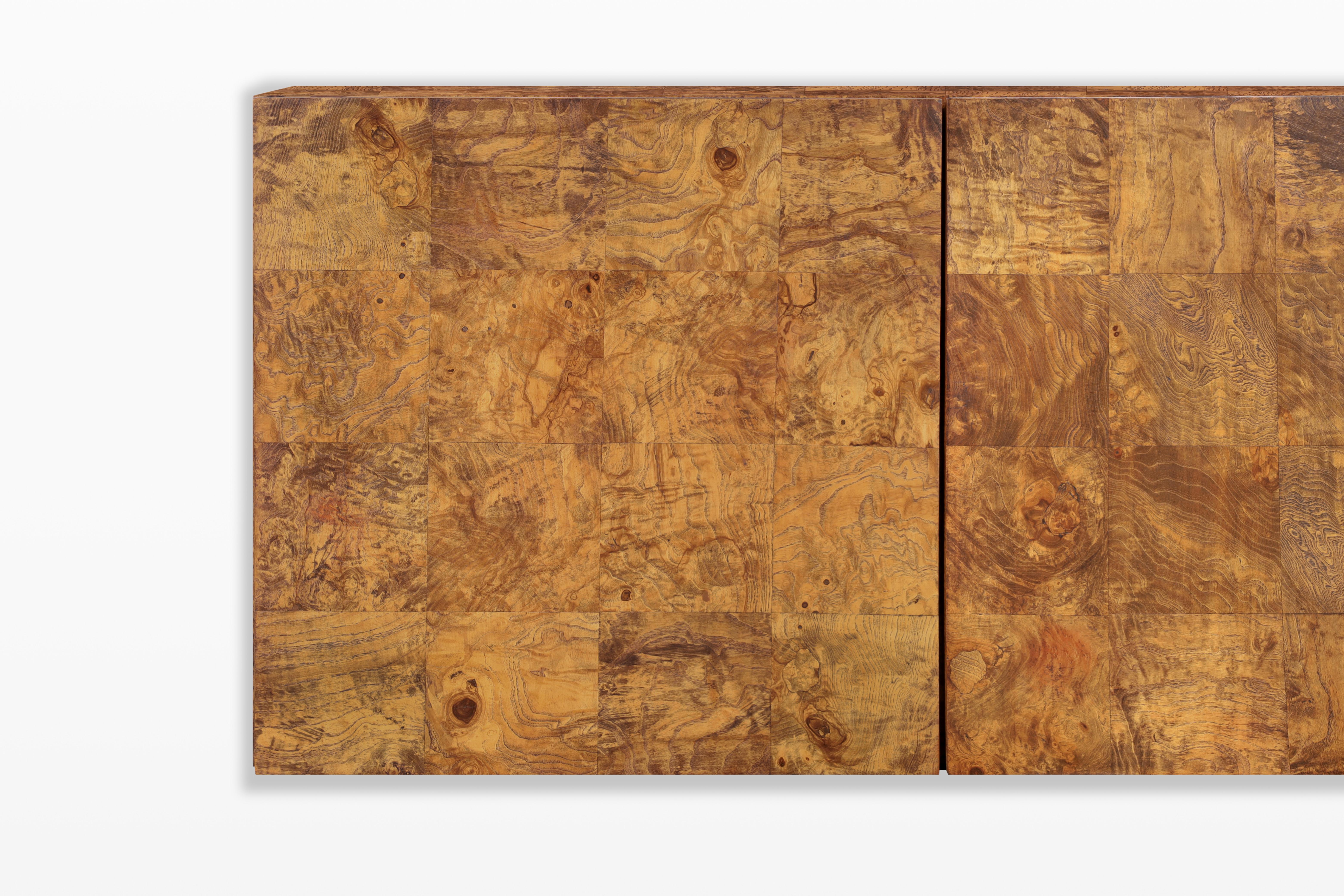 Americano Credenza a muro in Wood Wood d'epoca di Milo Baughman per Thayer Coggin in vendita
