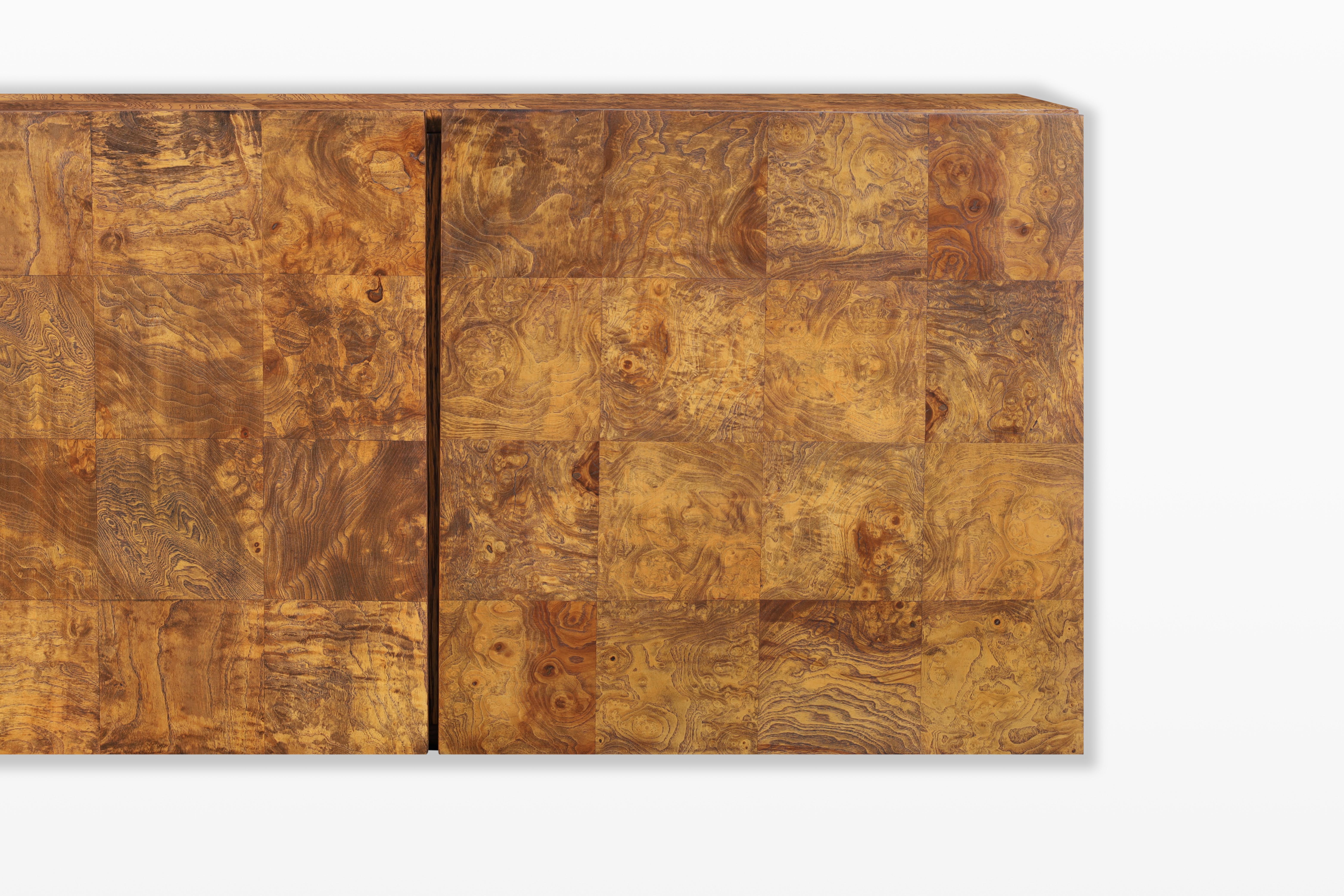 Credenza a muro in Wood Wood d'epoca di Milo Baughman per Thayer Coggin In condizioni ottime in vendita a North Hollywood, CA