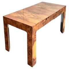 Vintage Burl Wood Writing Desk