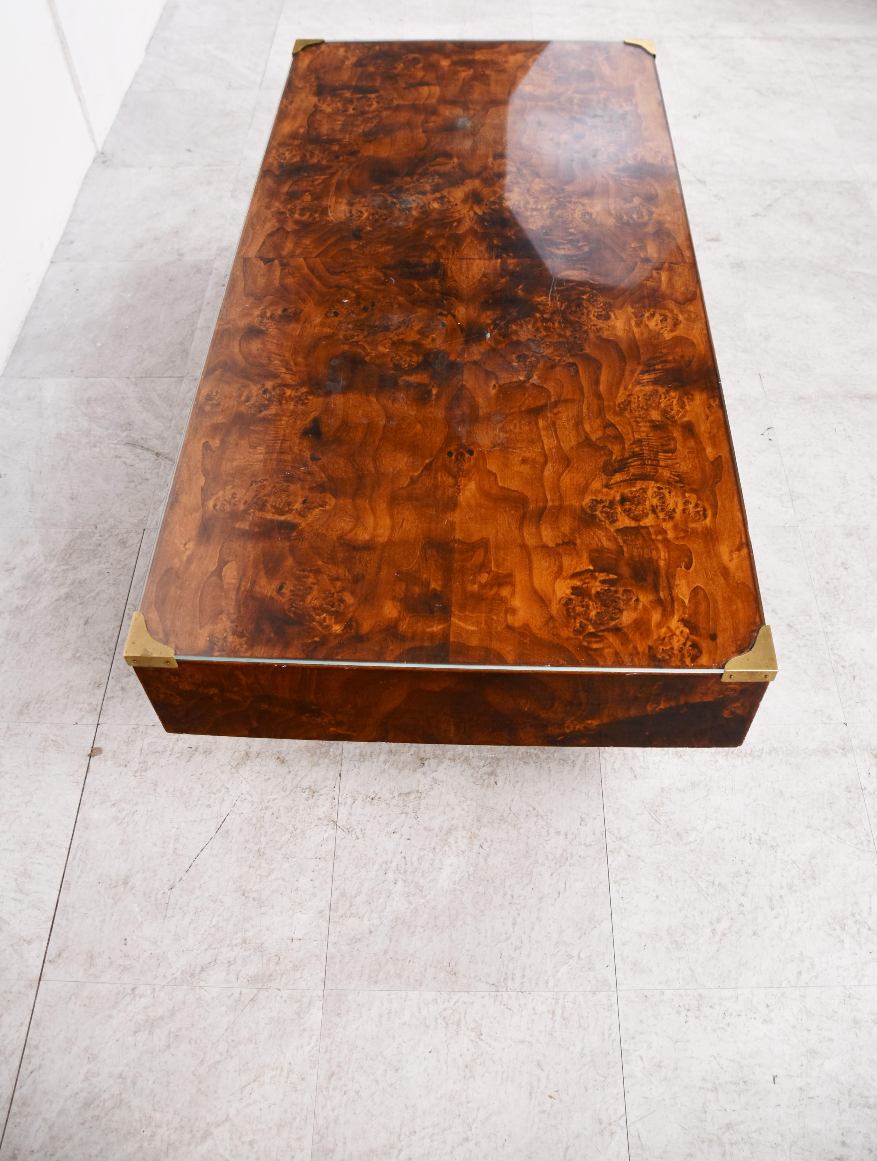 Vintage Burl Wooden Coffee Table, 1970s at 1stDibs