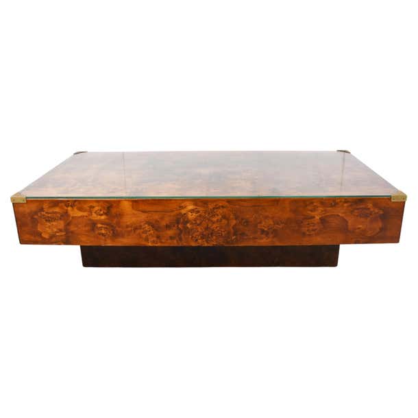Vintage Burl Wooden Coffee Table, 1970s at 1stDibs