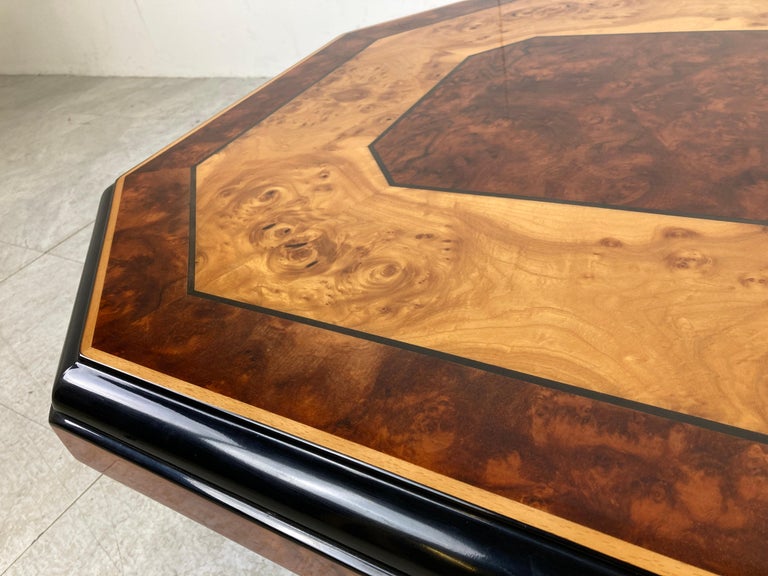 Vintage Burl Wooden Coffee Table, 1980s For Sale at 1stDibs
