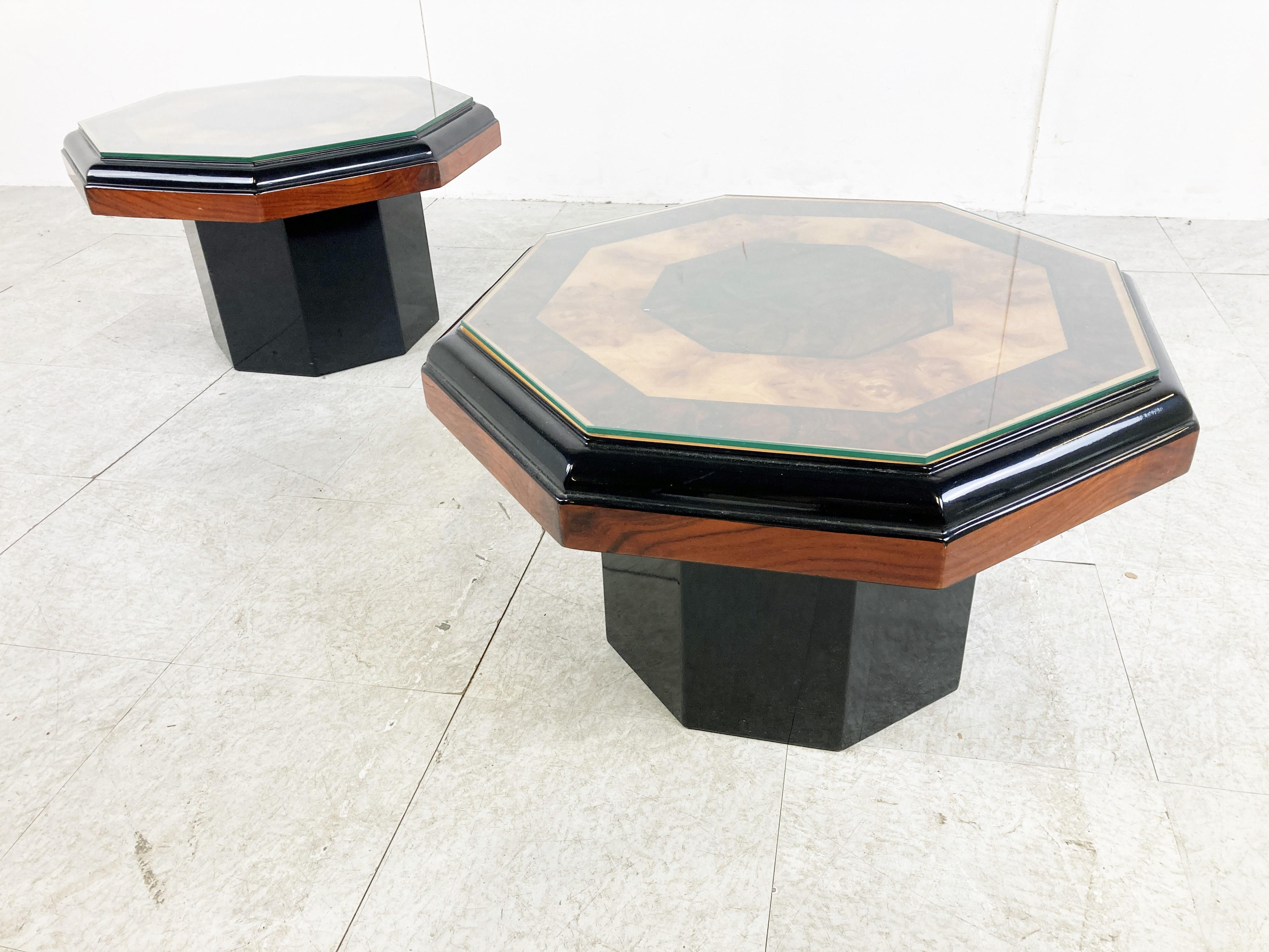 Vintage Burl Wooden Coffee Tables, 1980s For Sale 4