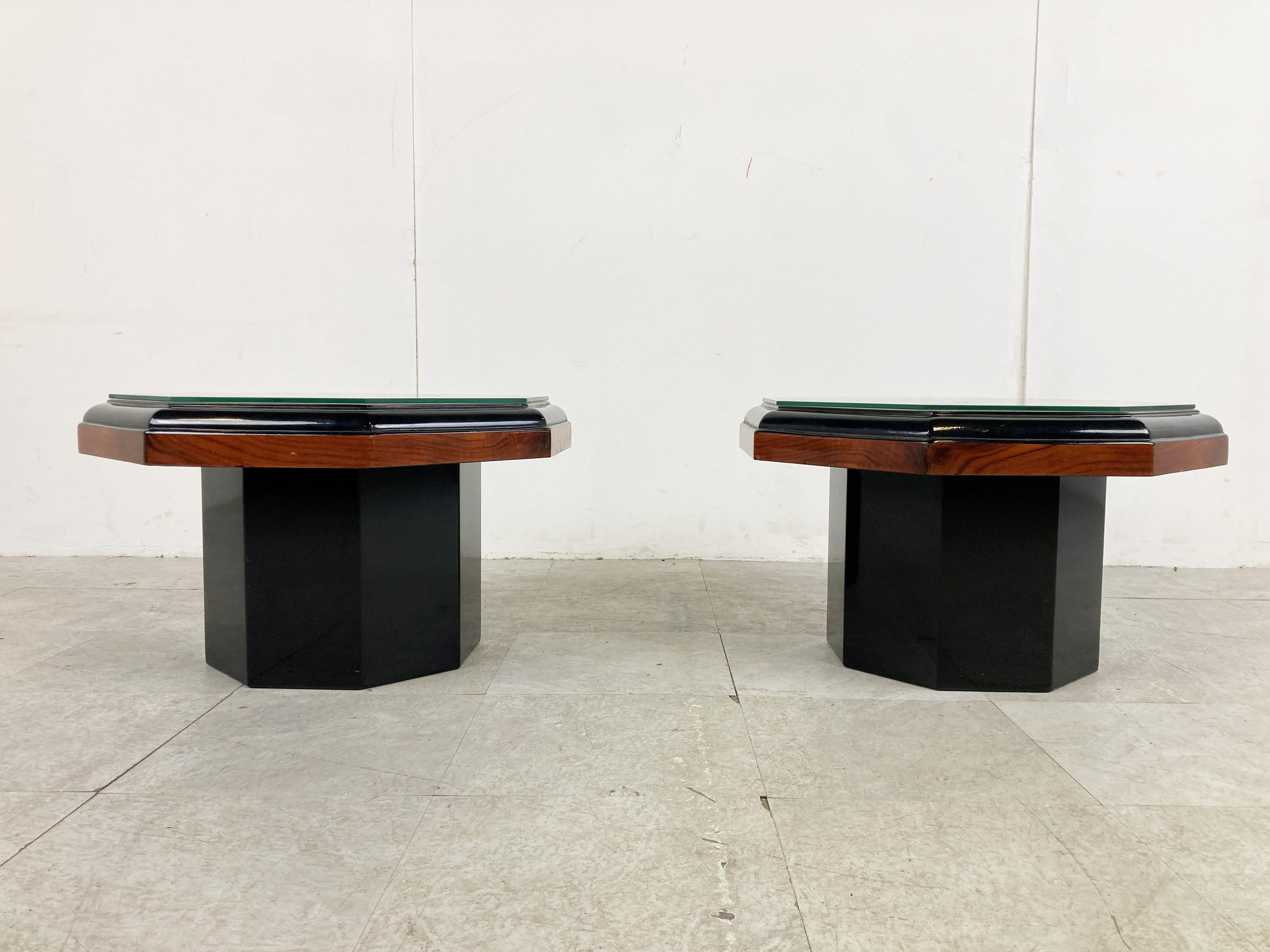 Vintage Burl Wooden Coffee Tables, 1980s For Sale 2