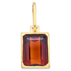 Vintage Burle Marx 18k Gelbgold 4,70ct Citrin Anhänger