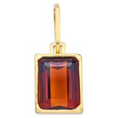 Vintage Burle Marx 18k Gelbgold 4,70ct Citrin Anhänger
