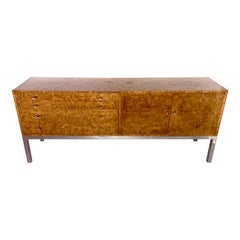 Vintage Burled Wood Credenza
