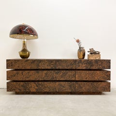 Vintage Burlwood 9 Drawer Dresser MCM 70s 80s Postmodern Retro