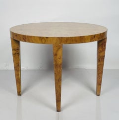 Vintage Burlwood Center Table, USA 1960's