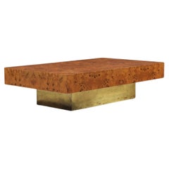 Table basse vintage attribuée à Jean-Claude Mahey pour Roche Bobois