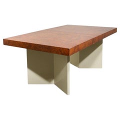 Vintage Burlwood Dining Table in the Style of Milo Baughman