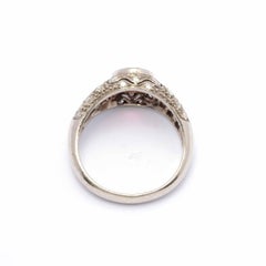 Vintage Burma ruby and diamond ring GIA Certificate