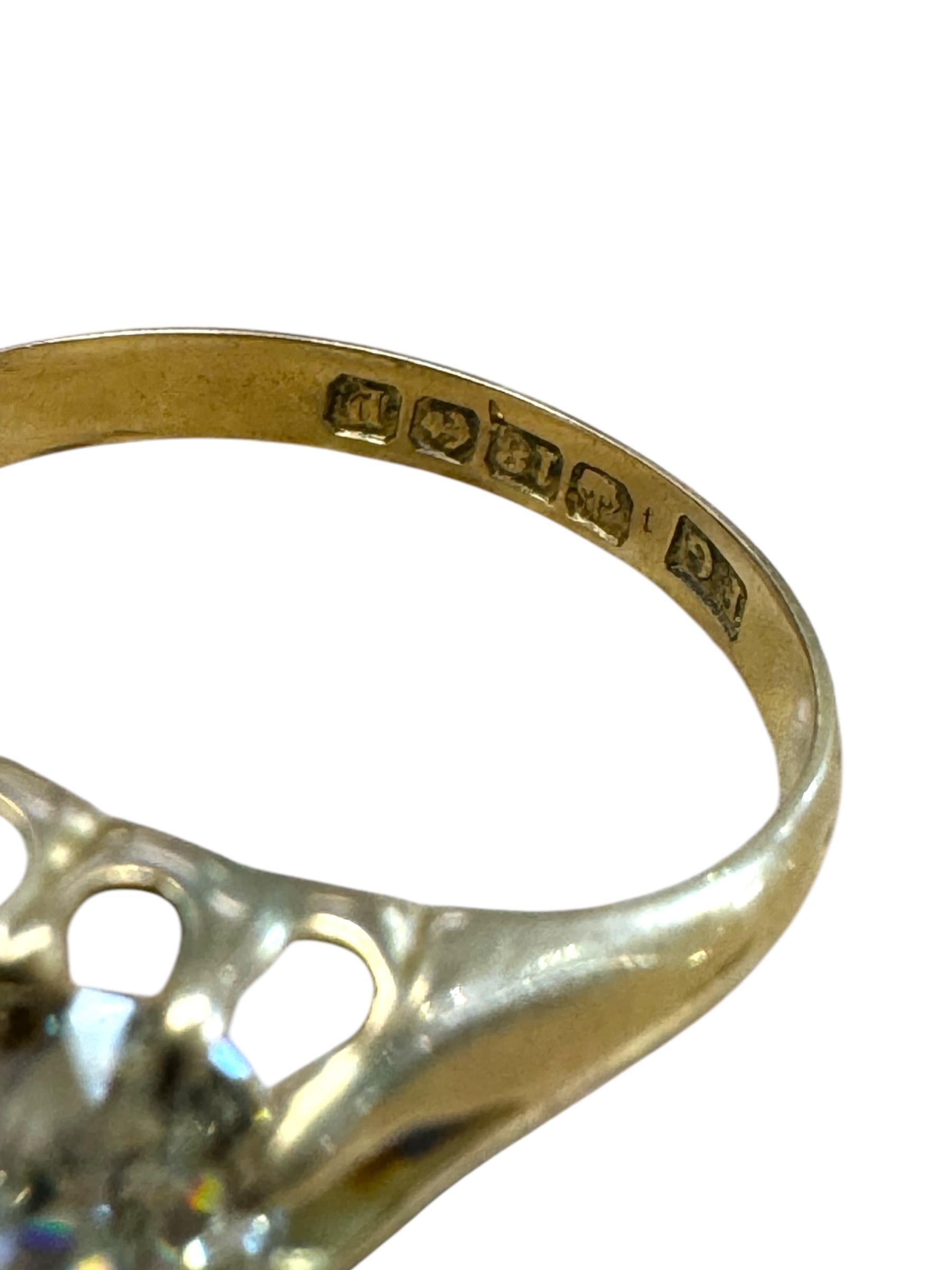 Anillo vintage de rubí de Birmania y diamantes Oro amarillo de 18 quilates Loto GIA en venta 4
