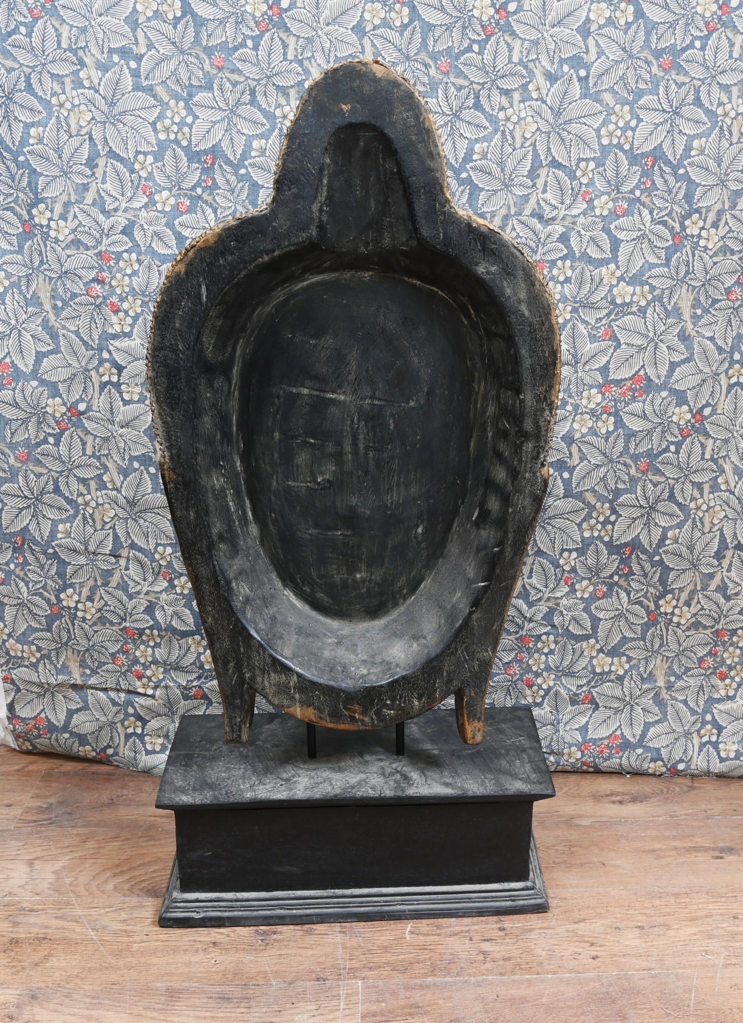 Busto de Buda birmano Vintage Máscara budista Namaste 1930 mediados del siglo XX en venta