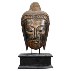 Vintage By Busto di Buddha Buddismo Maschera Namaste 1930