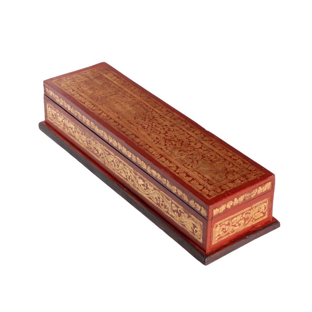 Other Vintage Burmese Kammavaca Manuscript Chest For Sale