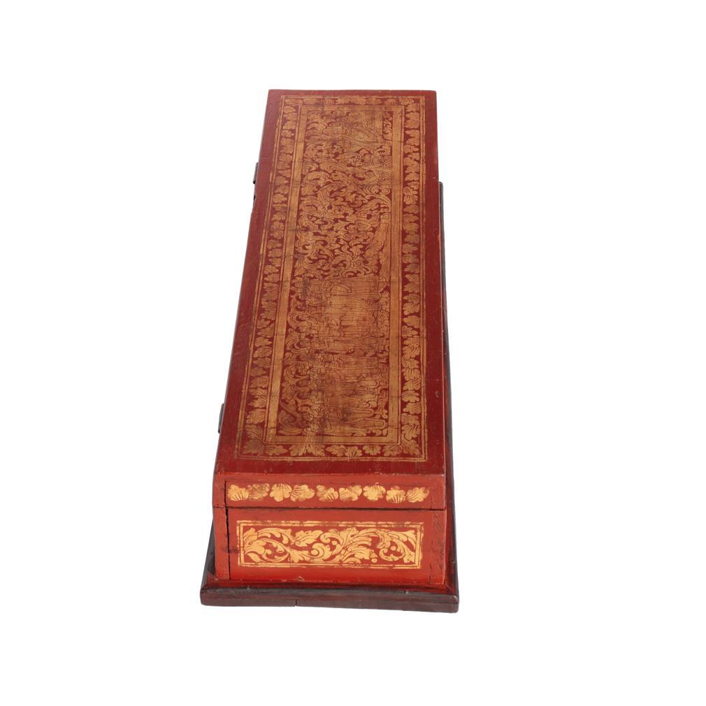 Vintage Burmese Kammavaca Manuscript Chest For Sale 1