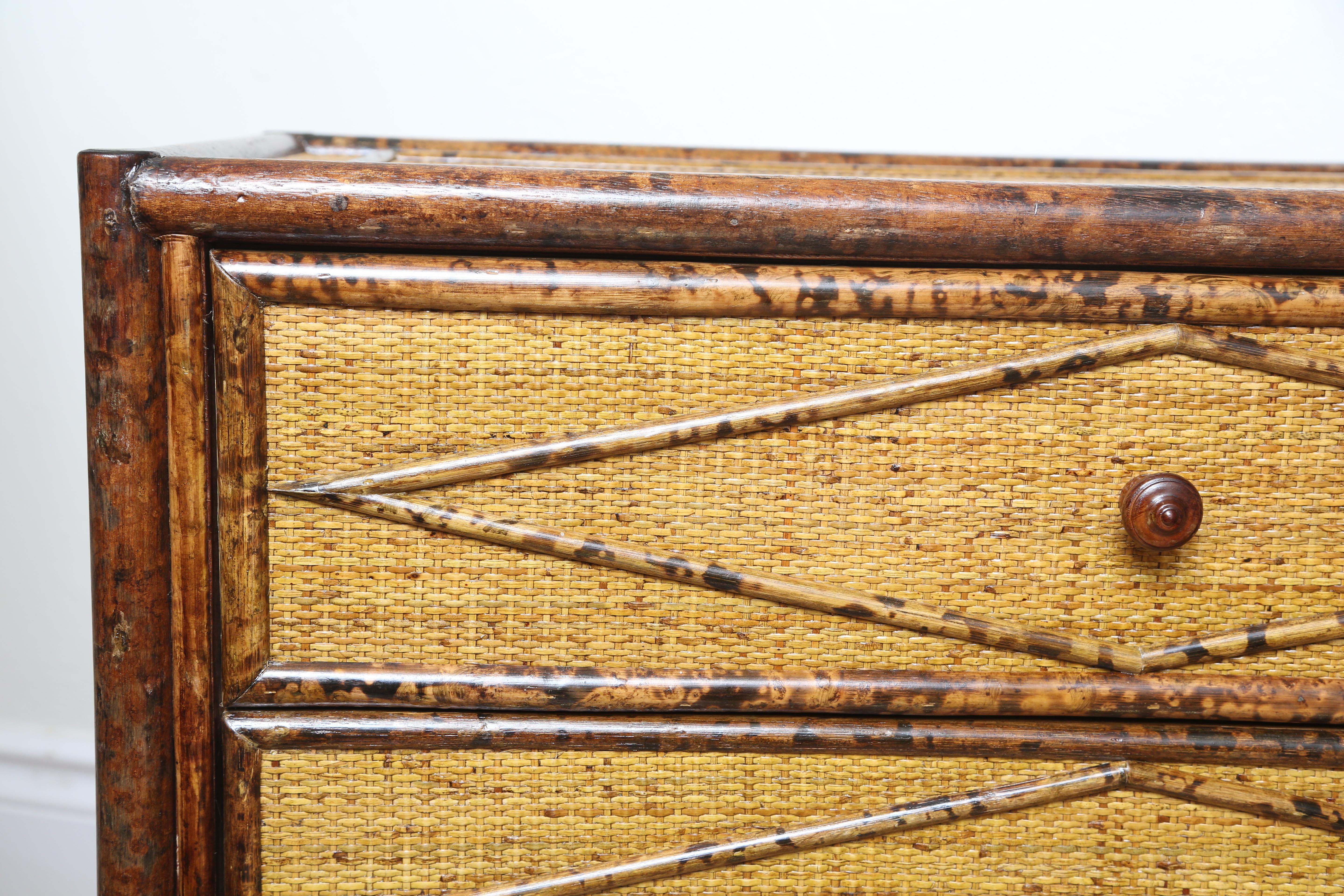 burnt orange chest of drawers