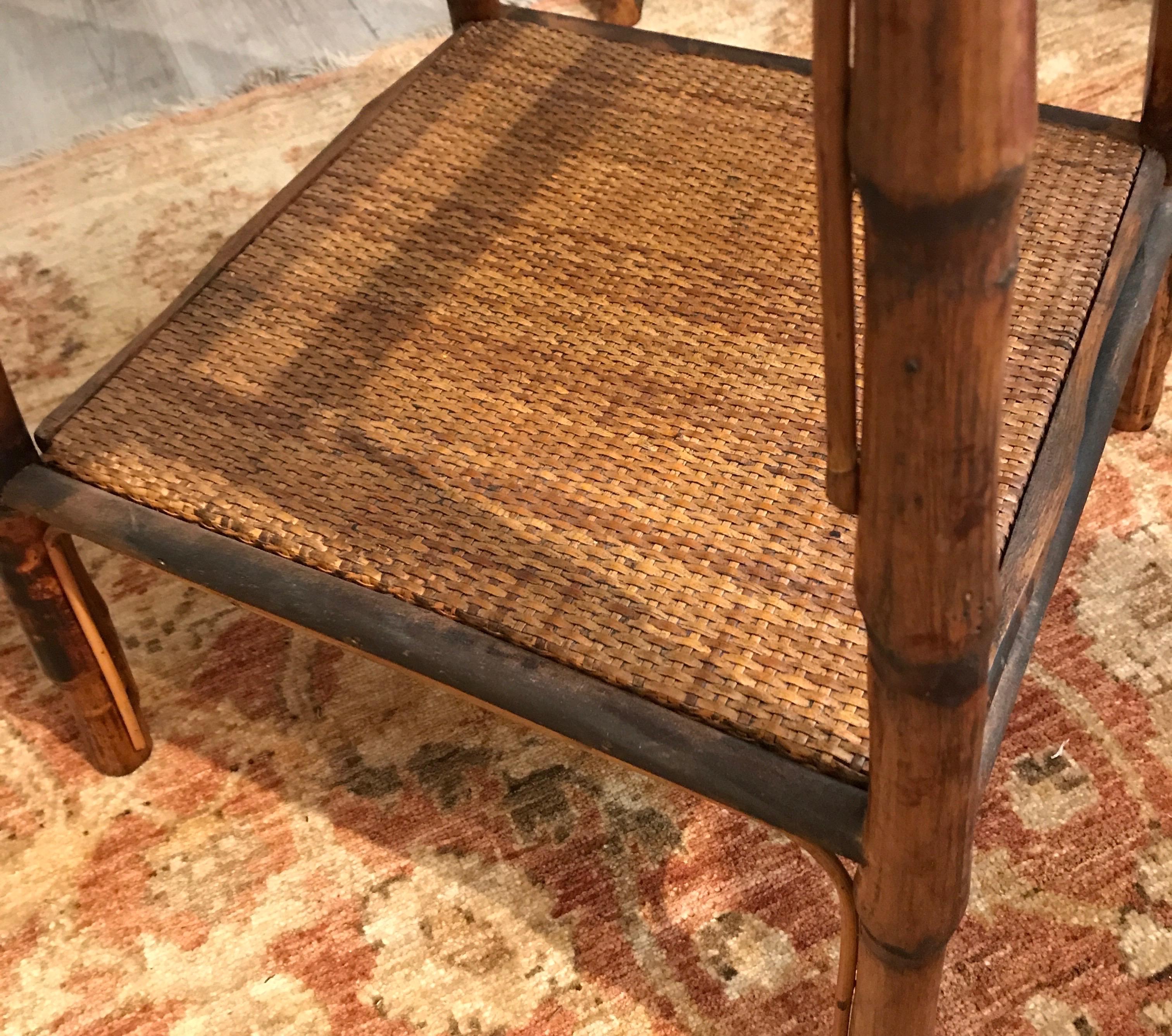 two tiered table vintage