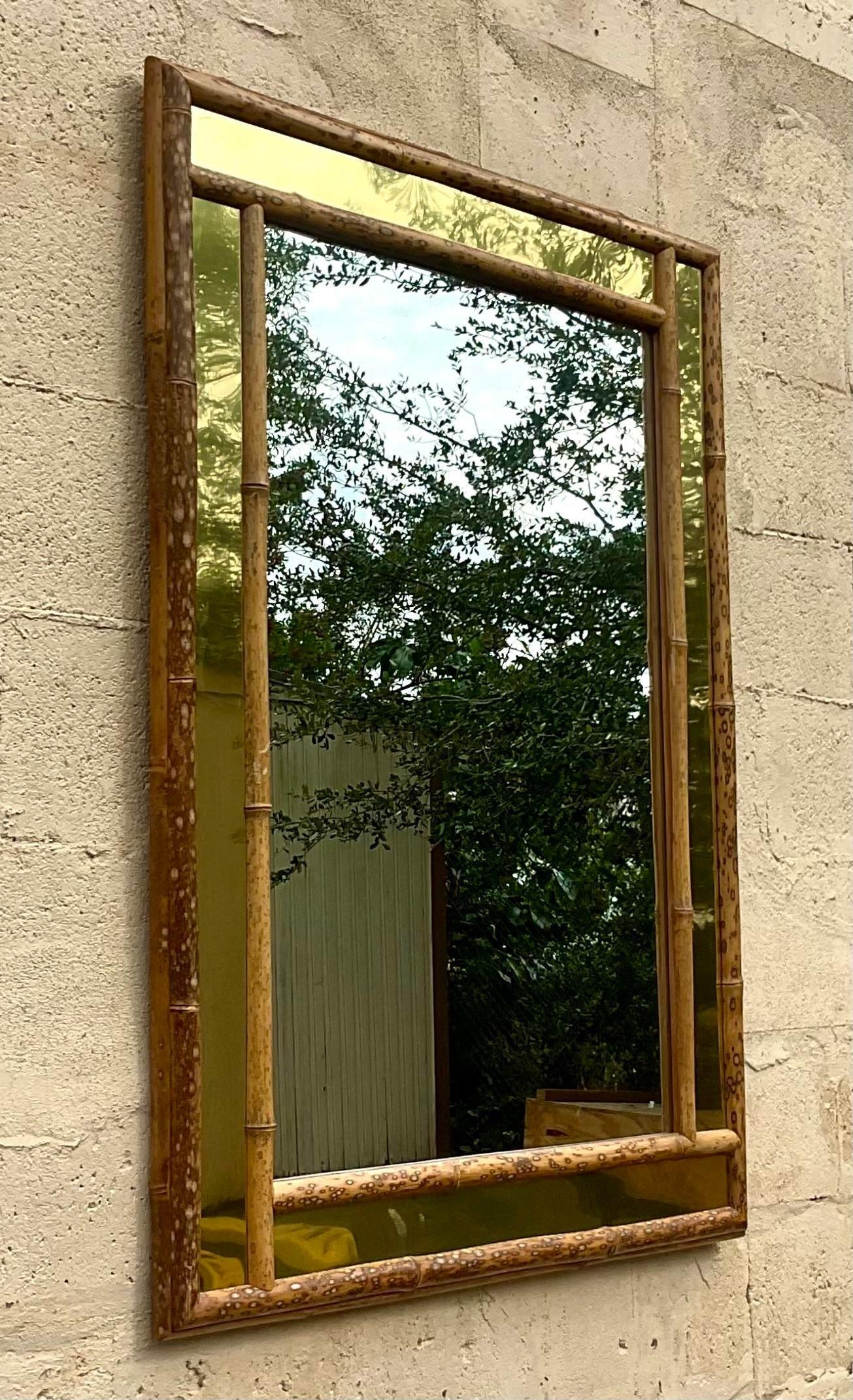 bamboo frame mirror