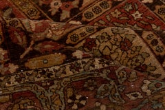 Vintage Burnt Orange Baktiary Collage Rug